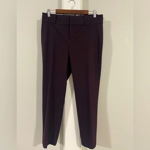 Calvin Klein Ankle Pants in Burgundy, Size 10